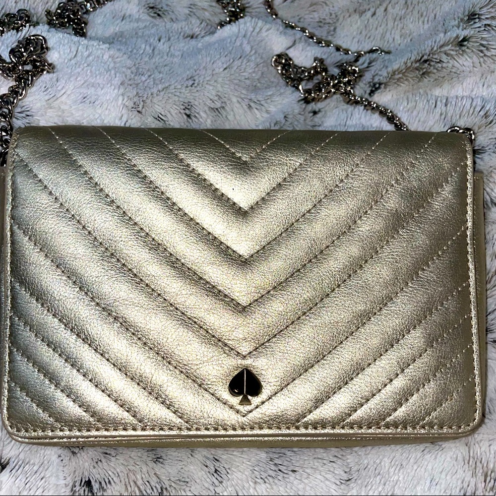 Kate Spade Gold Flap Purse